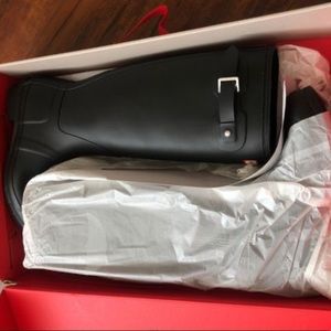 Hunter black boots